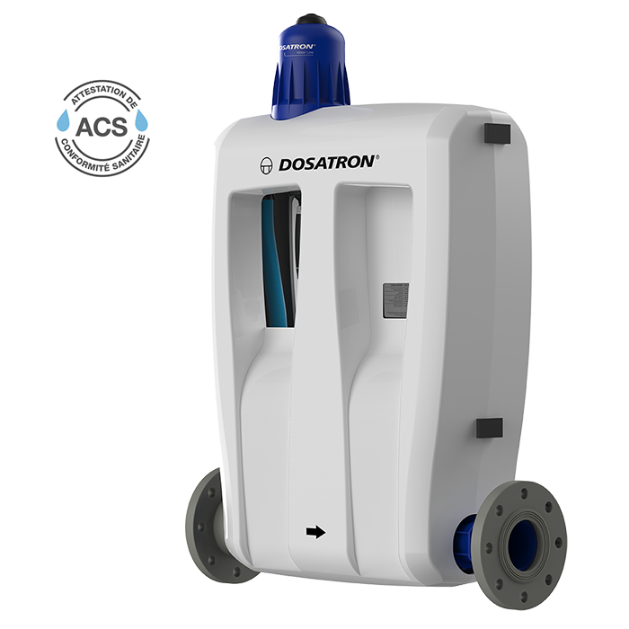 Dosatron certified chlorine dosing pump - D30WL30000N model 3/4 right