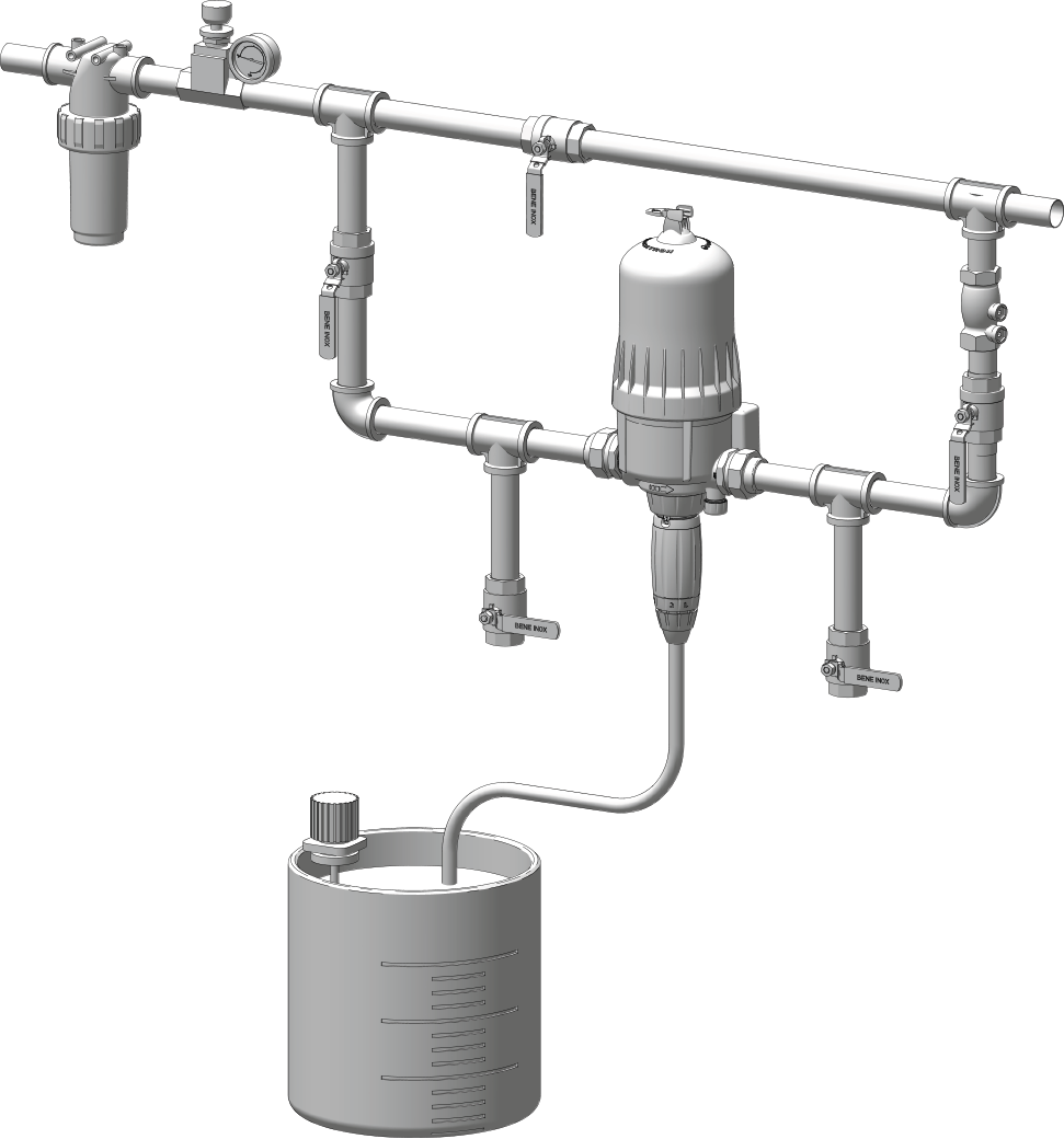 安装 Dosatron D8 配料泵的最佳方法